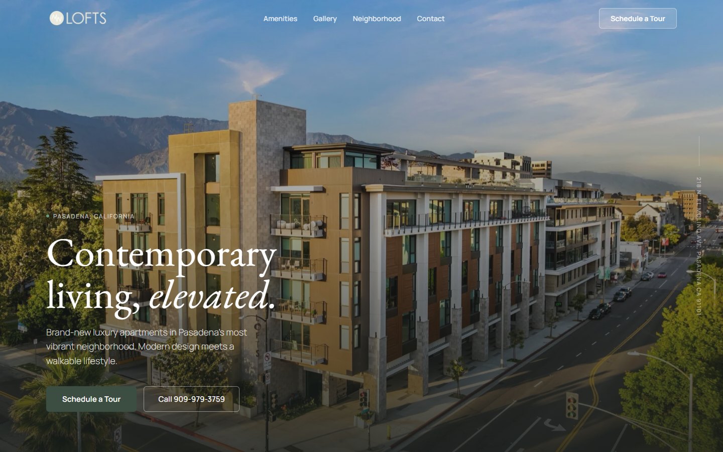 Slate template homepage